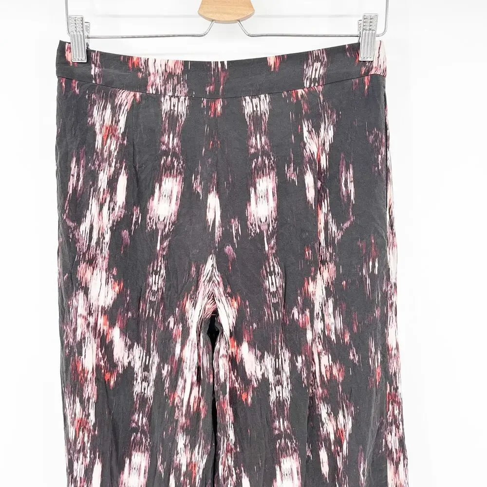 Cynthia Rowley Womens Silk‎ Boho Casual Tie Dye Wide Leg Pull On Pants Size 2 - Picture 7 of 11